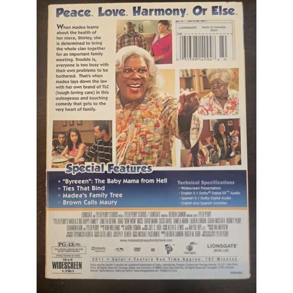 Tyler Perrys Madeas Big Happy Family - DVD - Picture 2 of 2